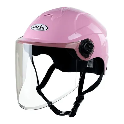 Nón Asia MT-179 kính dài màu hồng bóng