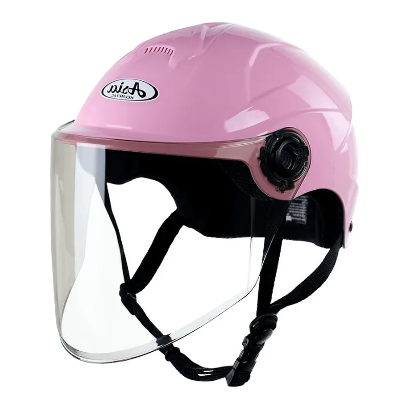 Nón Asia MT-179 kính dài – Hồng bóng