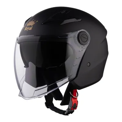 Nón Royal M268 3/4 hai kính màu đen nhám